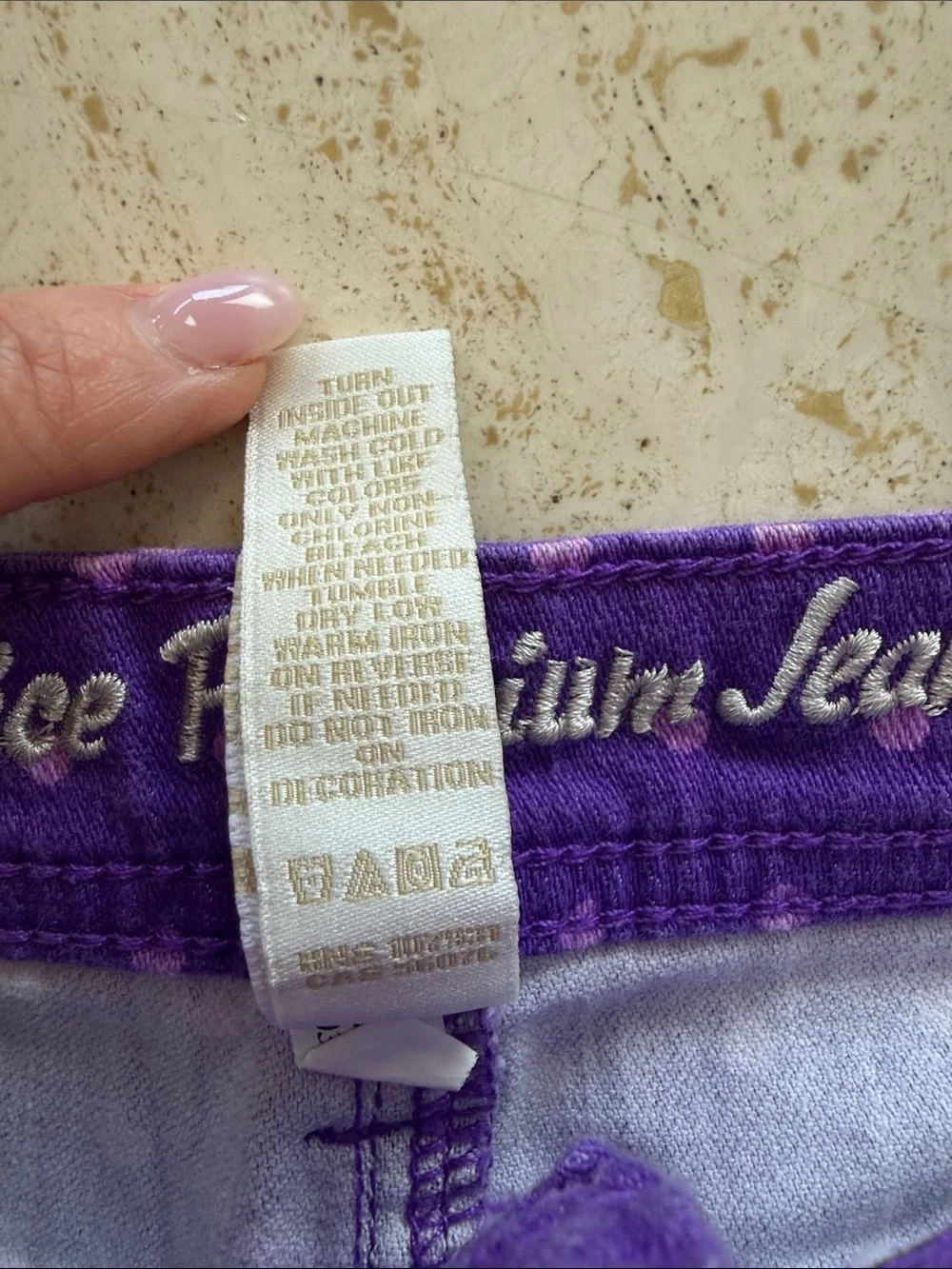 Justice Girls Purple Polka Dot Bedazzled Pocket Shorts Size 14 Regular